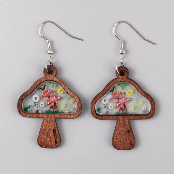 Free People Jewelry - Mushroom earrings M860